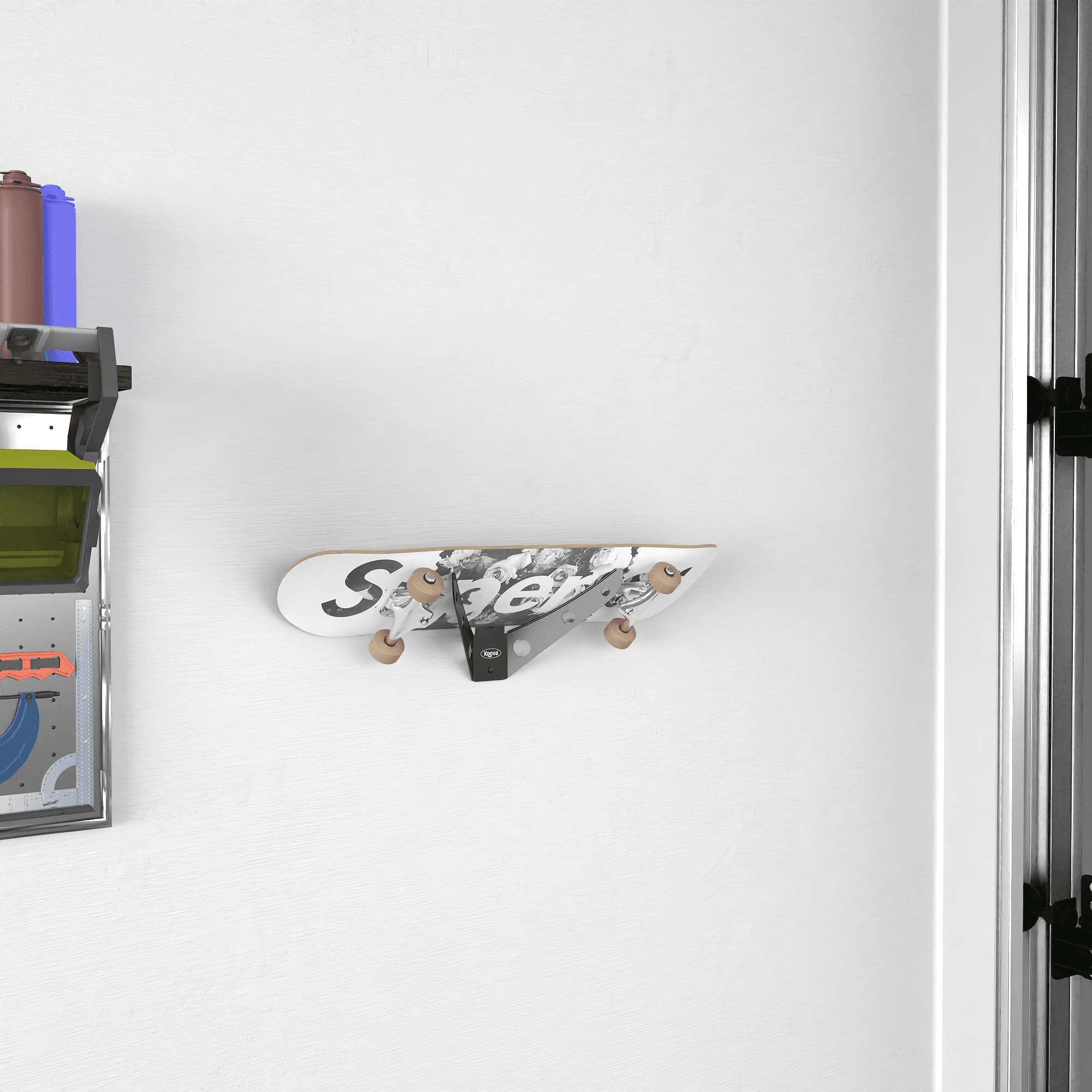 Wall-Mounted Skateboard Rack – Display 1, 2, or 3 Skate Decks in Style | Skateboard Wall Hanger for Storage & Display