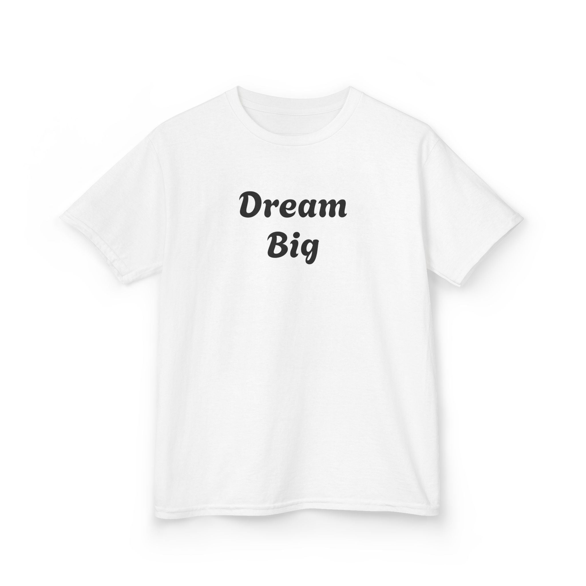 Dream Big Kids Heavy Cotton Tee - Inspiring T-Shirt for Young Dreamers