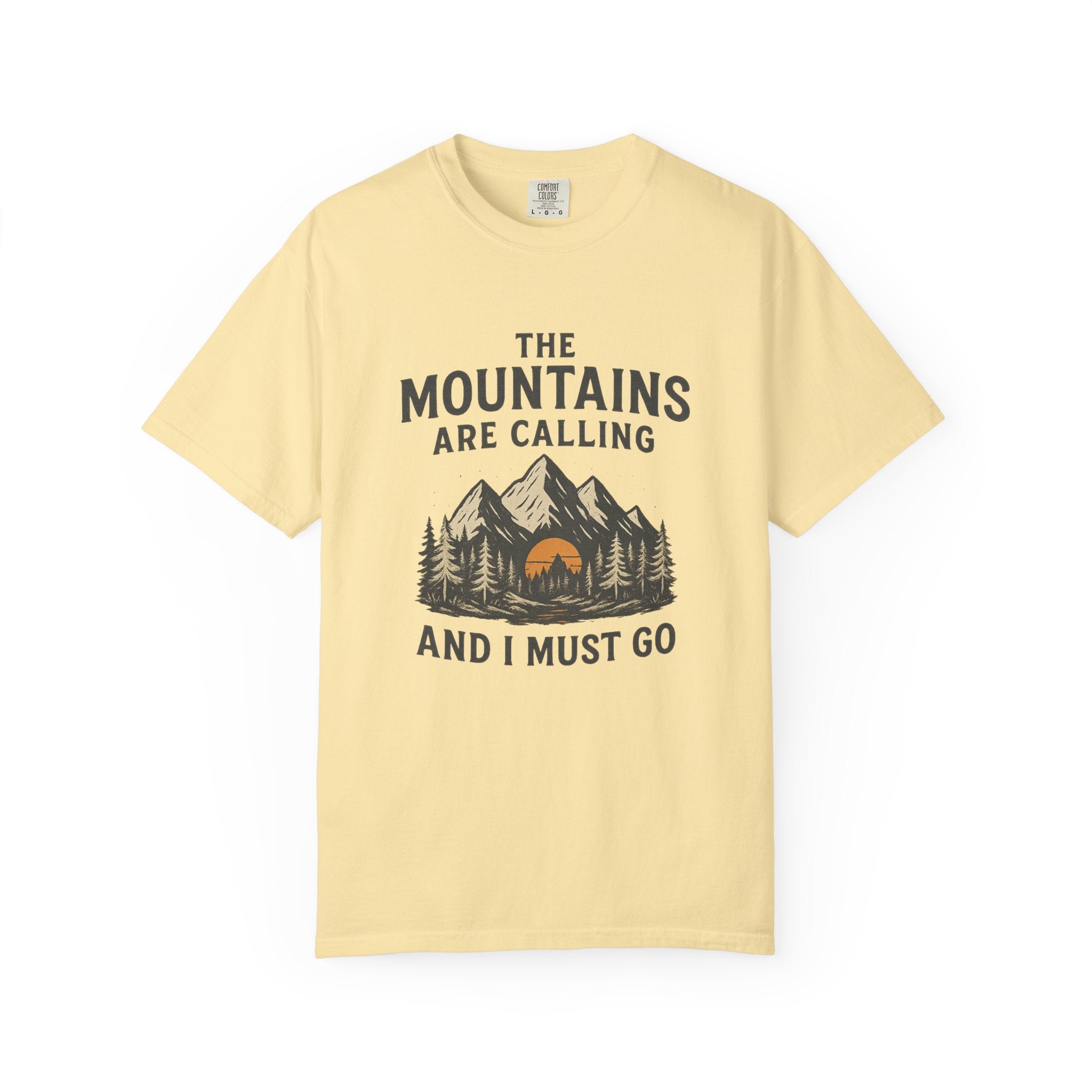 Retro Nature Tee – Mountains Are Calling & I Must Go