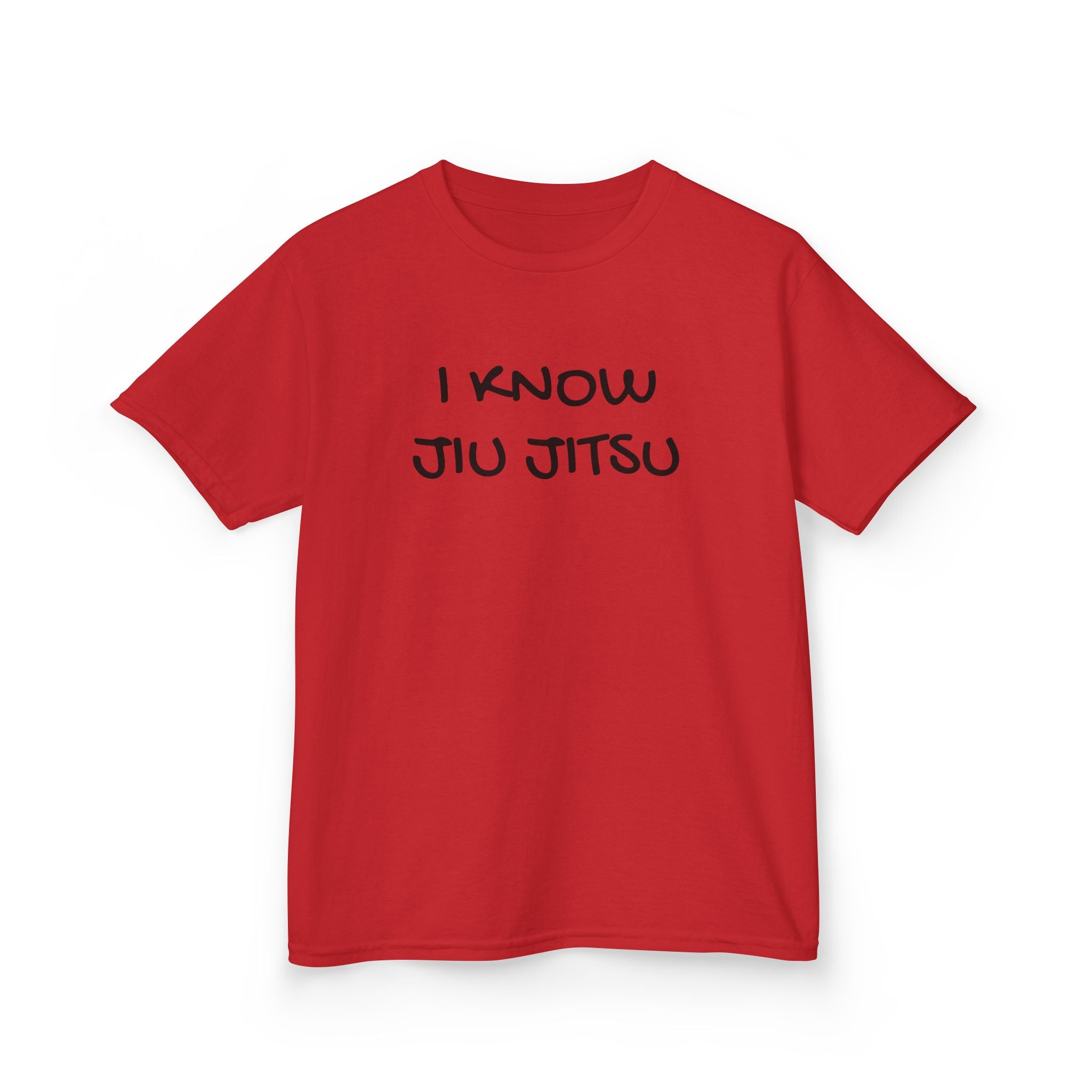 Kid's "I Know Jiu Jitsu" – Funny Brazilian Jiu Jitsu T-Shirt for Grapplers & Martial Arts Fans
