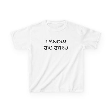 Kid's "I Know Jiu Jitsu" – Funny Brazilian Jiu Jitsu T-Shirt for Grapplers & Martial Arts Fans