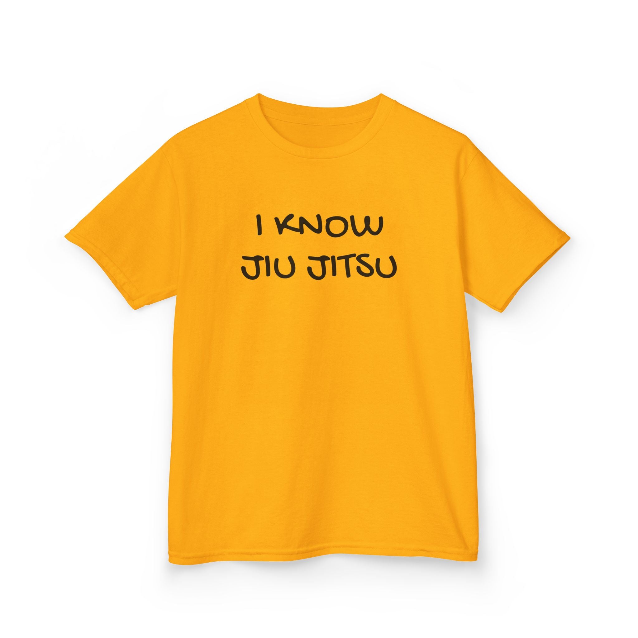 Kid's "I Know Jiu Jitsu" – Funny Brazilian Jiu Jitsu T-Shirt for Grapplers & Martial Arts Fans