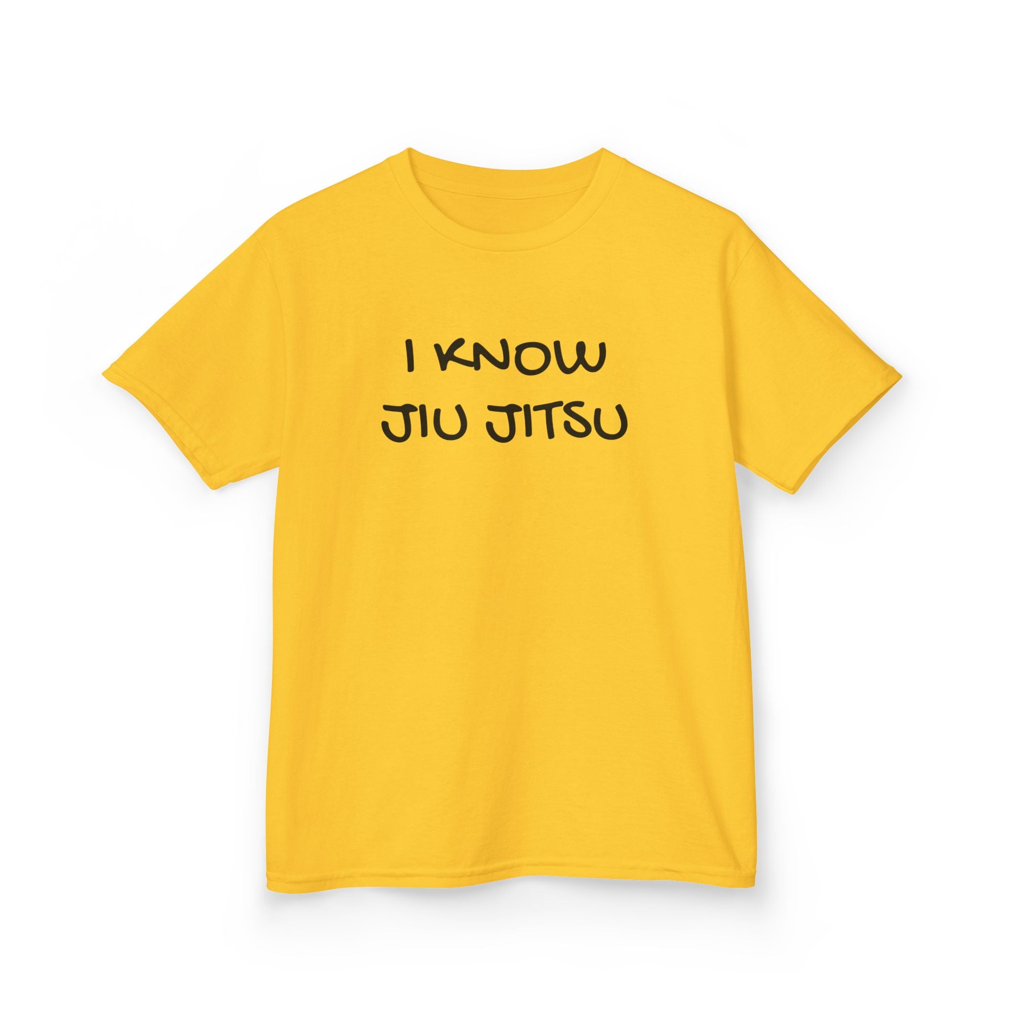 Kid's "I Know Jiu Jitsu" – Funny Brazilian Jiu Jitsu T-Shirt for Grapplers & Martial Arts Fans