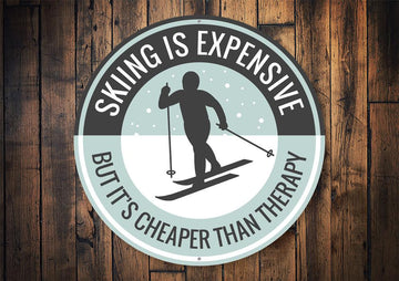 Witty Skiing Sign