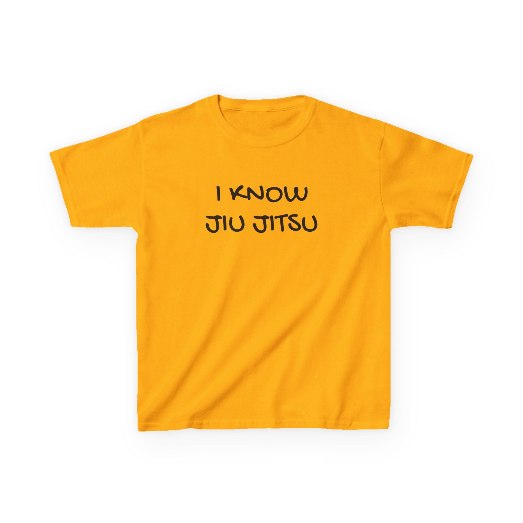Kid's "I Know Jiu Jitsu" – Funny Brazilian Jiu Jitsu T-Shirt for Grapplers & Martial Arts Fans