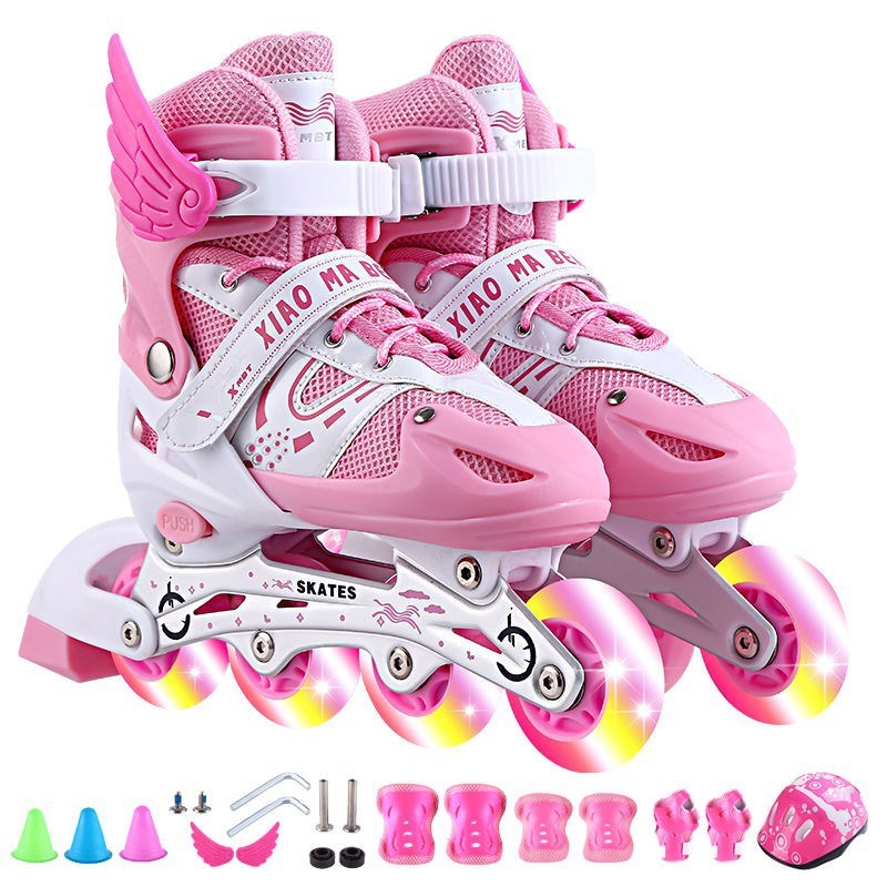 Adjustable Kids' Roller Skates with Flashing Wheels – Fun, Safe &amp; Perfect for Beginners