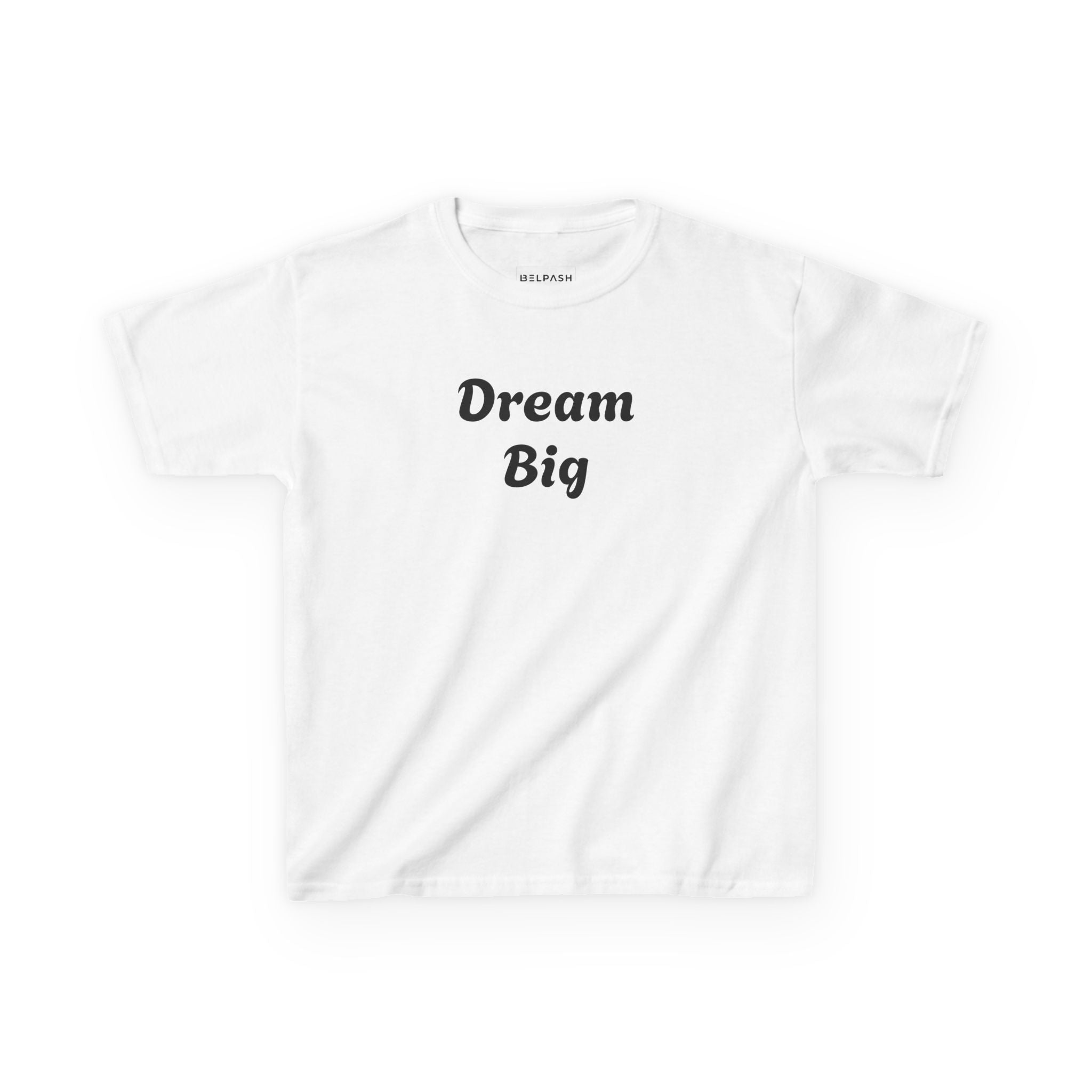 Dream Big Kids Heavy Cotton Tee - Inspiring T-Shirt for Young Dreamers