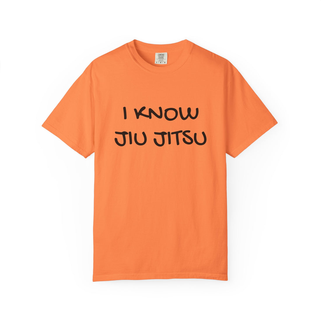 I Know Jiu Jitsu" – Funny Brazilian Jiu Jitsu T-Shirt for Grapplers & Martial Arts Fans