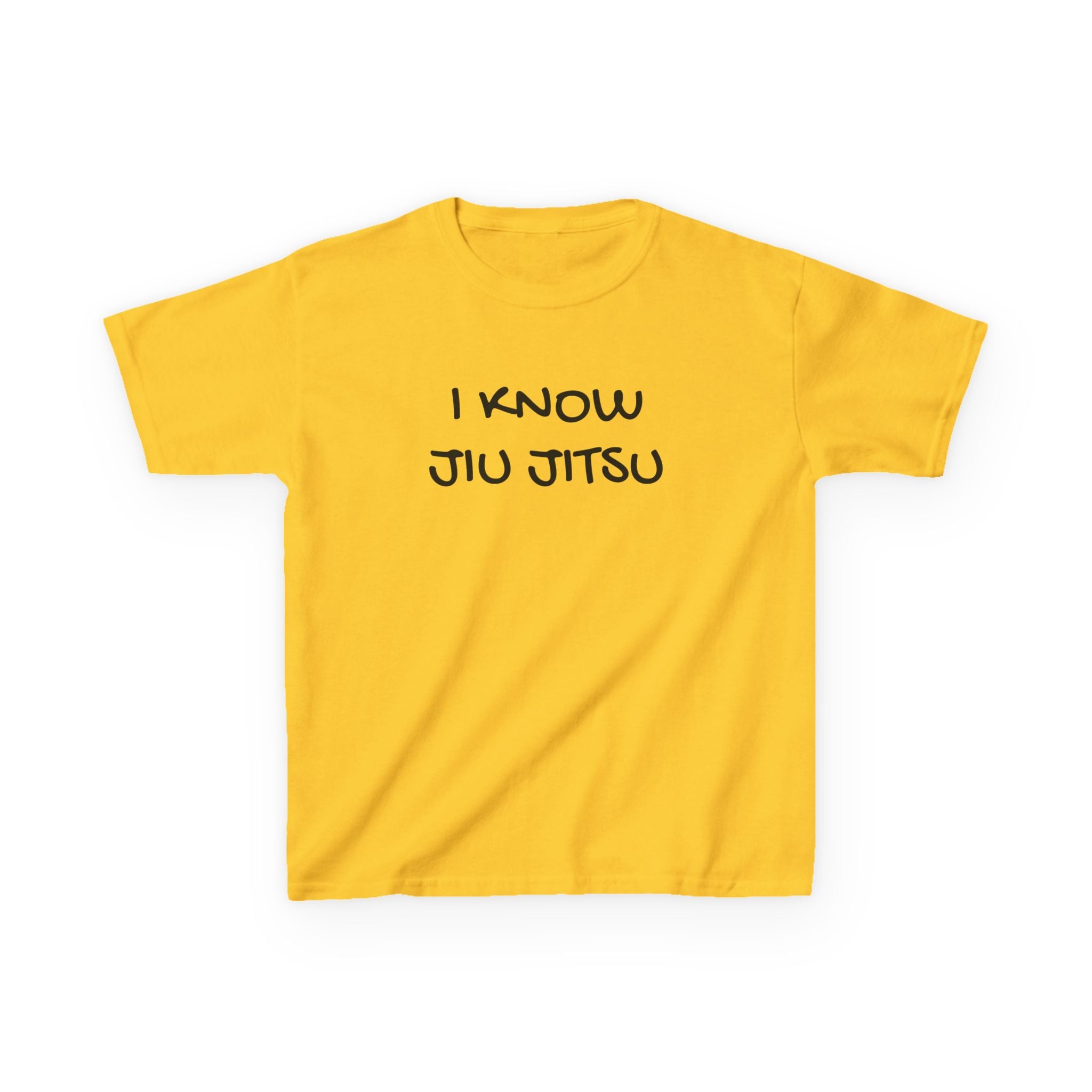 Kid's "I Know Jiu Jitsu" – Funny Brazilian Jiu Jitsu T-Shirt for Grapplers & Martial Arts Fans