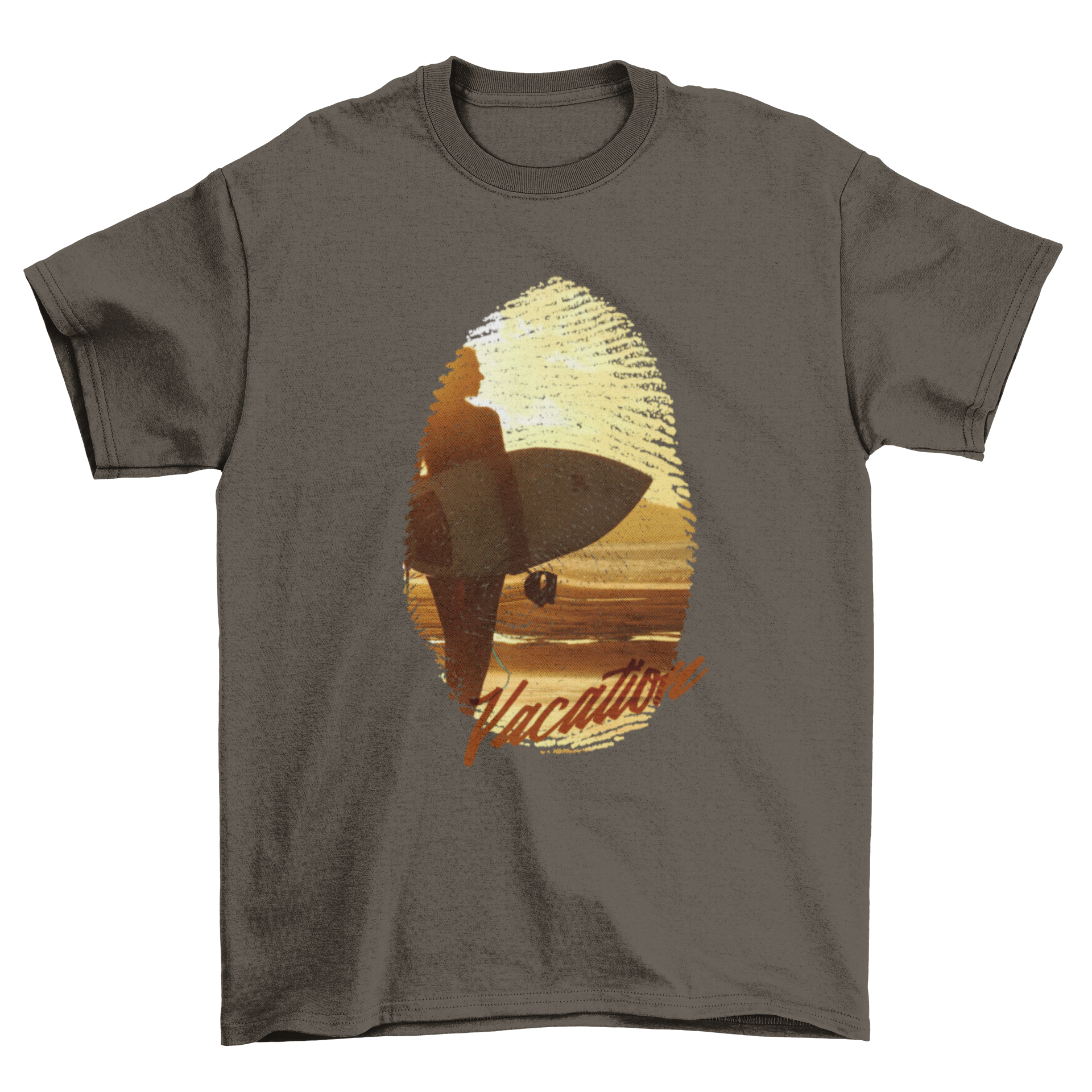 Great Fingerprint Lady Surf Surfing Board quote "vacation" Woman