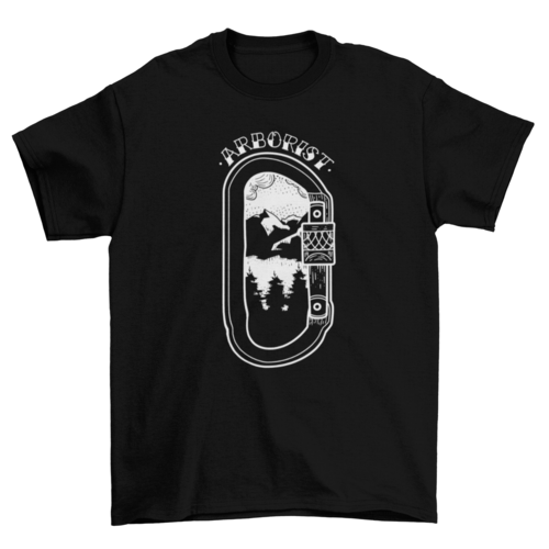 Mountain landscape climbing t-shirt