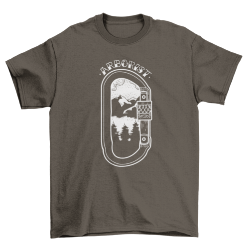 Mountain landscape climbing t-shirt