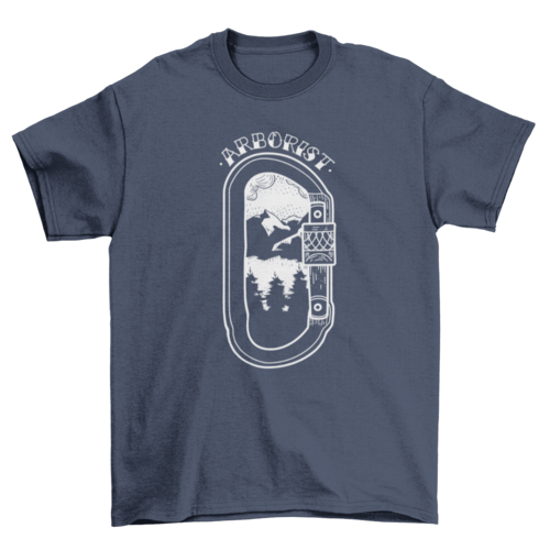 Mountain landscape climbing t-shirt