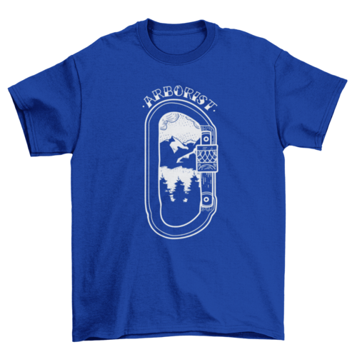 Mountain landscape climbing t-shirt