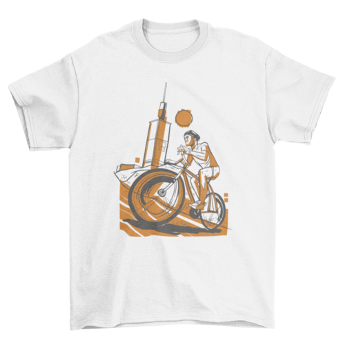 Cyclist sports t-shirt