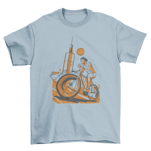 Cyclist sports t-shirt