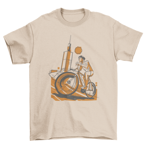 Cyclist sports t-shirt