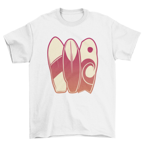 Surfing boards hobby t-shirt