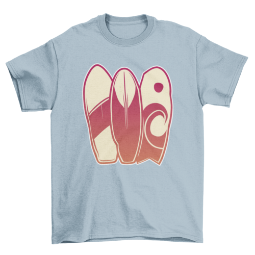 Surfing boards hobby t-shirt