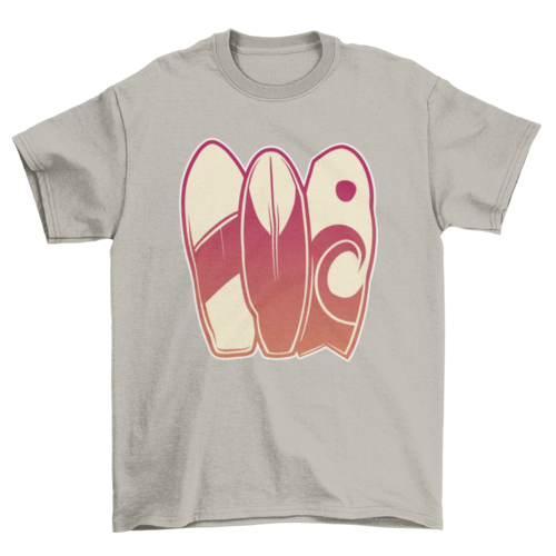 Surfing boards hobby t-shirt