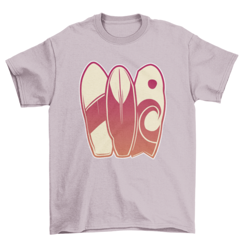 Surfing boards hobby t-shirt