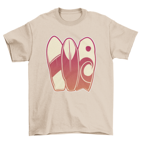Surfing boards hobby t-shirt