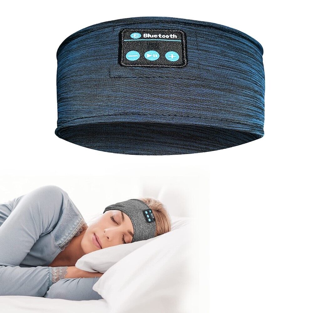 Wireless Bluetooth Headband Headphones – Ultra-Thin Speakers for Sleep, Sports &amp; Travel