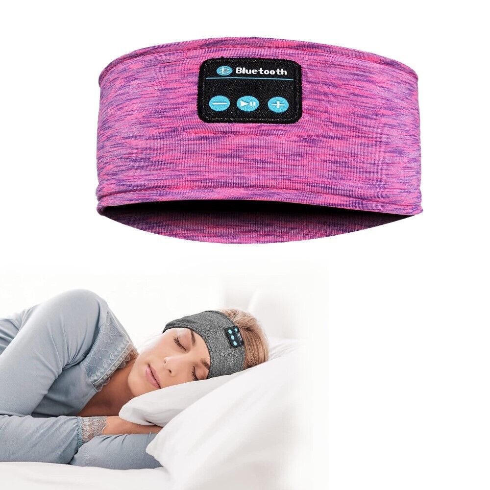 Wireless Bluetooth Headband Headphones – Ultra-Thin Speakers for Sleep, Sports &amp; Travel