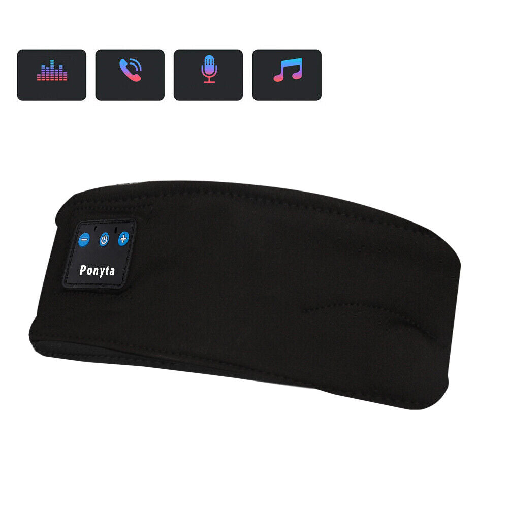 Wireless Bluetooth Headband Headphones – Ultra-Thin Speakers for Sleep, Sports &amp; Travel